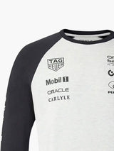 Oracle Red Bull Racing Classic Team-Langarmshirt mit Sponsorenlogos – Grau