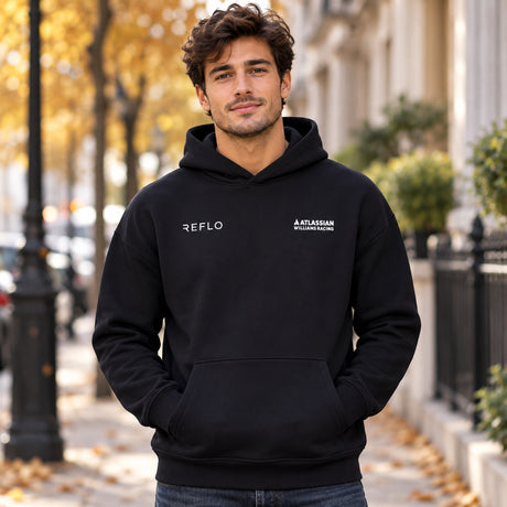Carlos Sainz Williams Racing F1 Fan-Hoodie – Dunkelblau – Illustrationsfoto (KI)