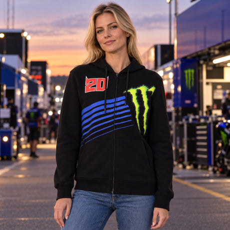 Fabio Quartararo Yamaha MotoGP Monster Energy Hoodie – Schwarz – Illustrationsfoto (KI)